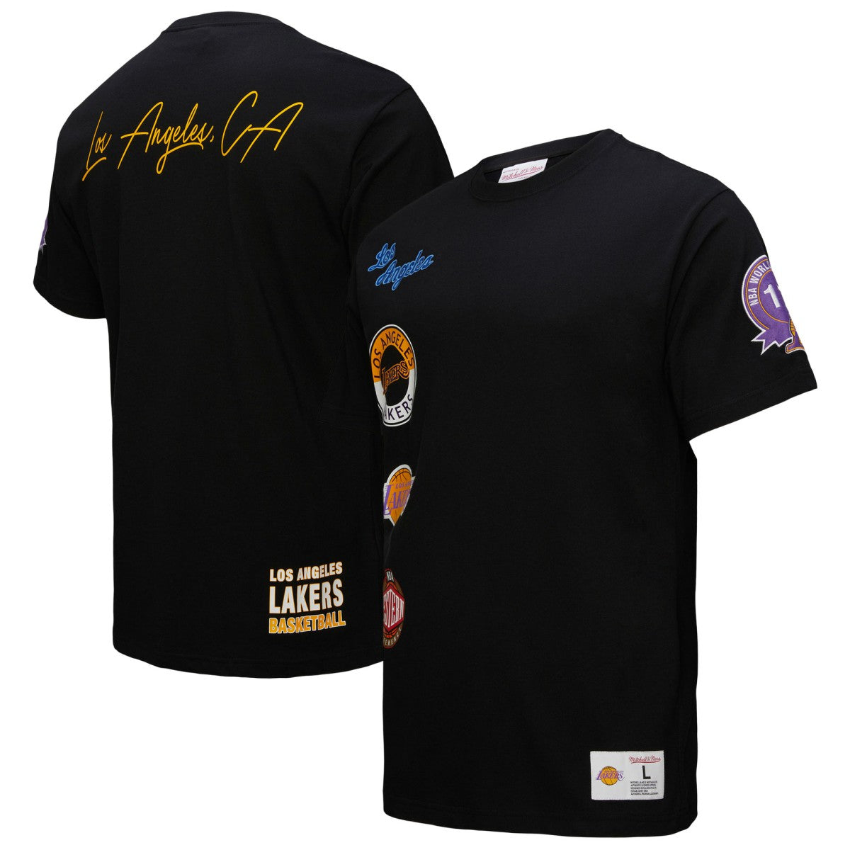 Los Angeles Lakers Black Out Collection Vintage Premium T-Shirt Outlet