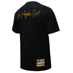 Los Angeles Lakers Black Out Collection Vintage Premium T-Shirt Outlet
