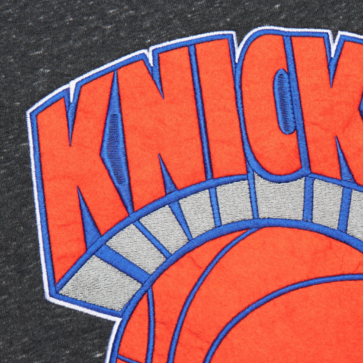 New York Knicks Hardwood Classics Blackout Collection Snow Washed Pullover Sweatshirt Discount