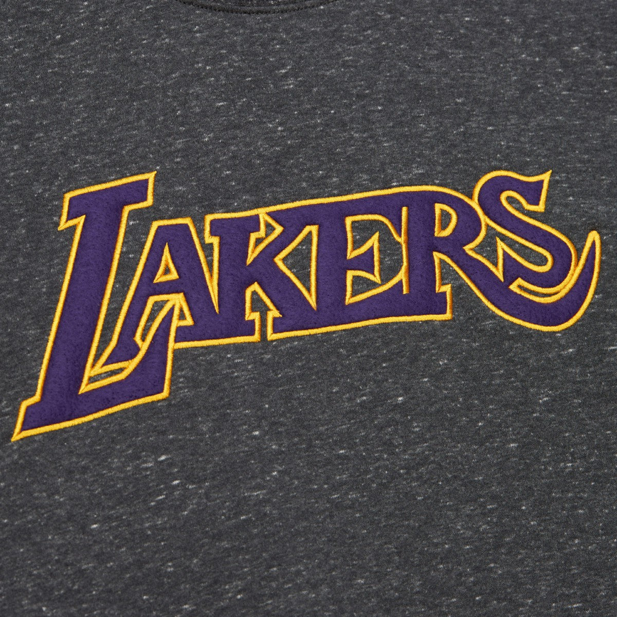 Los Angeles Lakers Black Out Collection Snow Washed Vintage Logo Pullover Sweatshirt Discount