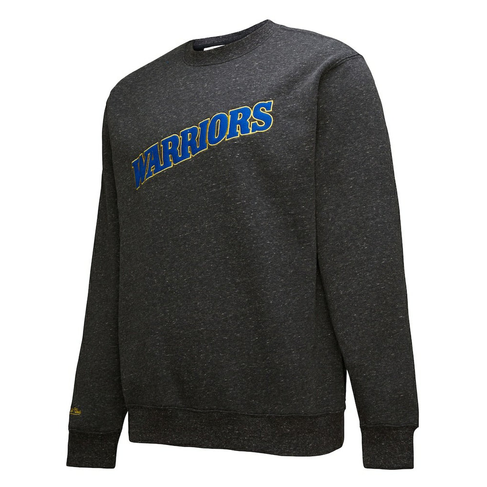 Golden State Warriors Black Out Collection Snow Washed Vintage Logo Pullover Sweatshirt sale Online