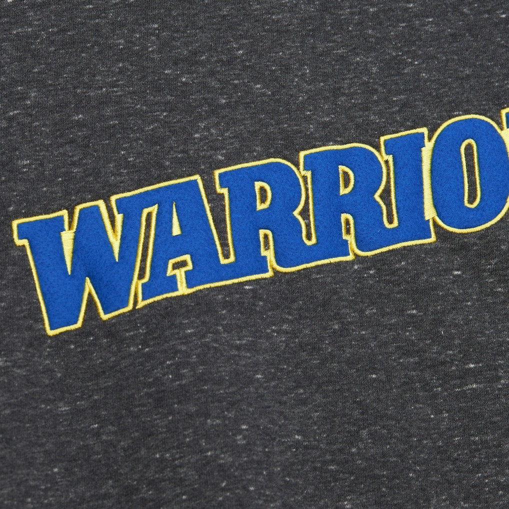 Golden State Warriors Black Out Collection Snow Washed Vintage Logo Pullover Sweatshirt sale Online