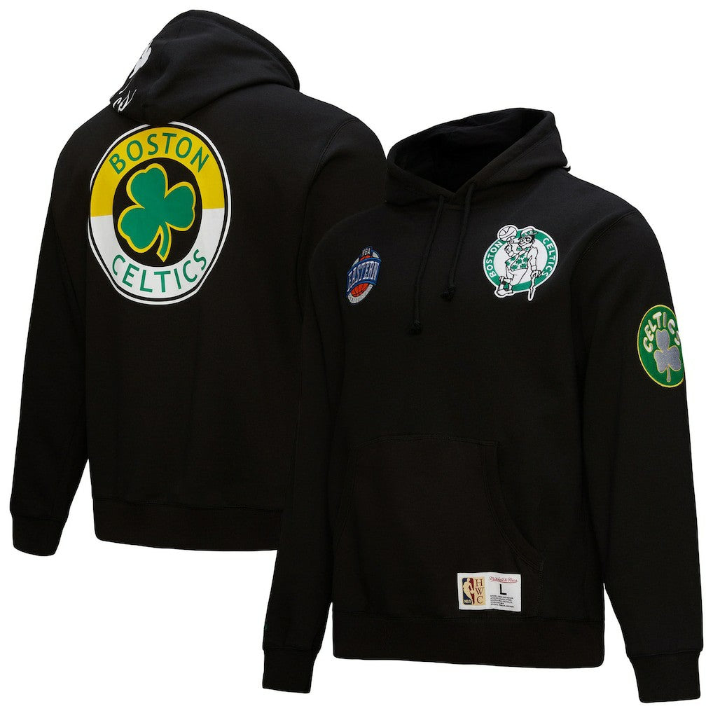 Boston Celtics Hardwood Classics Blackout Collection Pullover Hoodie On Sale