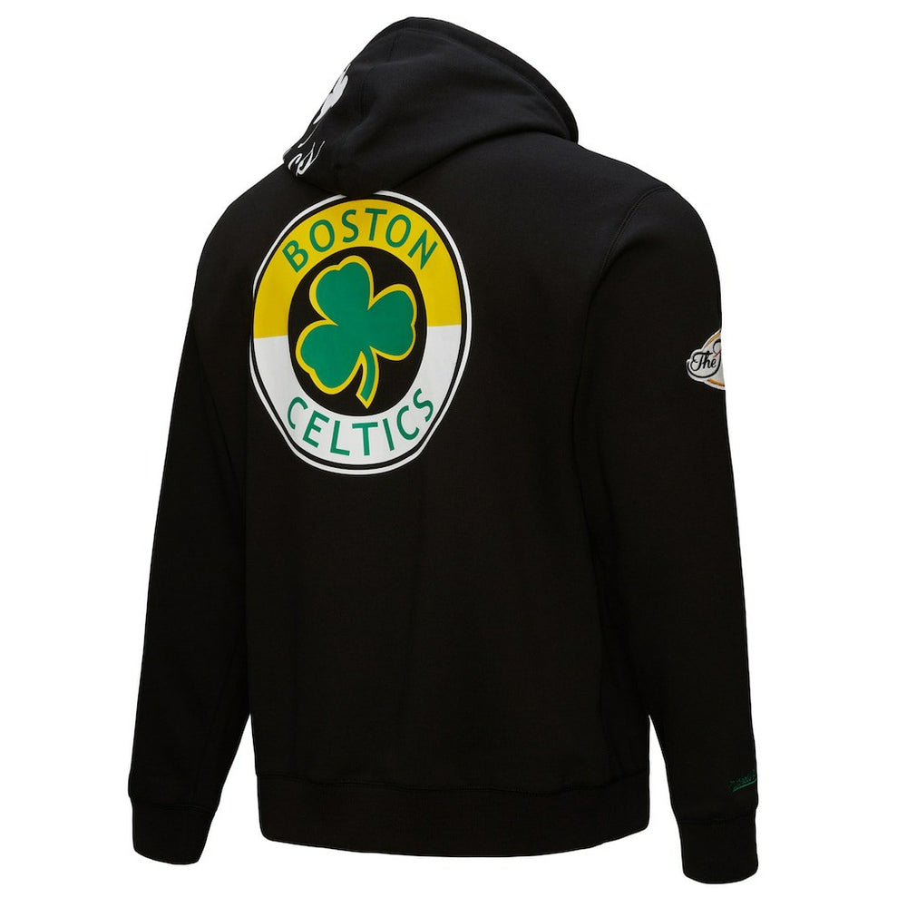 Boston Celtics Hardwood Classics Blackout Collection Pullover Hoodie On Sale
