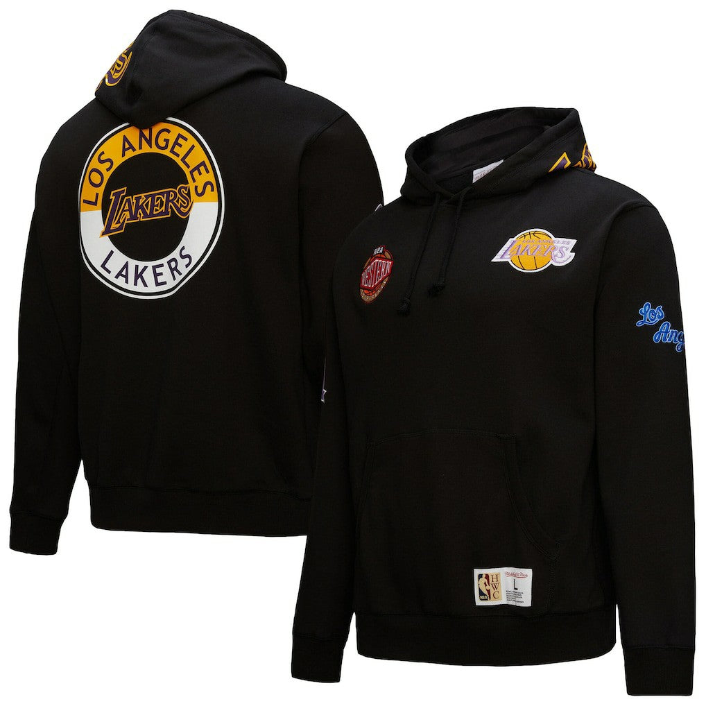 Los Angeles Lakers Hardwood Classics Blackout Collection Pullover Hoodie Discount