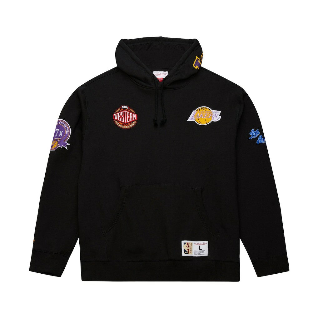 Los Angeles Lakers Hardwood Classics Blackout Collection Pullover Hoodie Discount