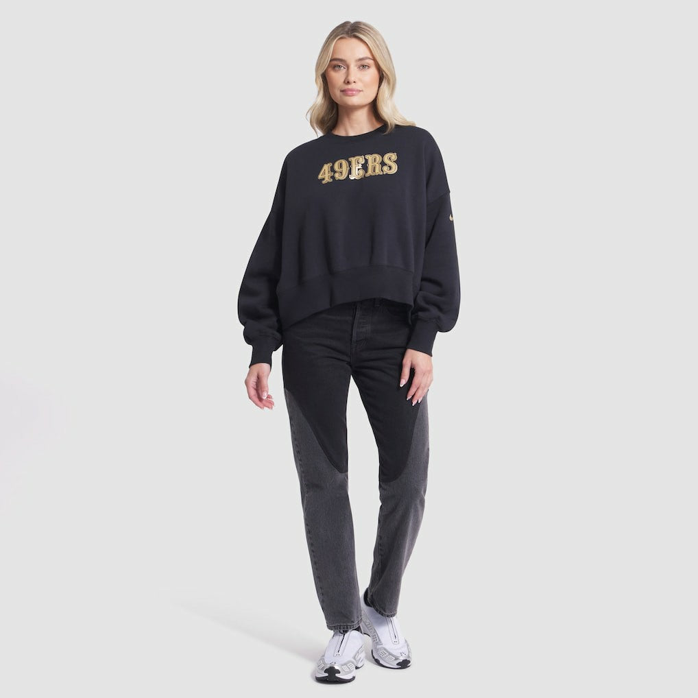 San Francisco 49ers Nike Women's 2025 Rivalries Collection Oversized Phoenix Fleece Sweatshirt