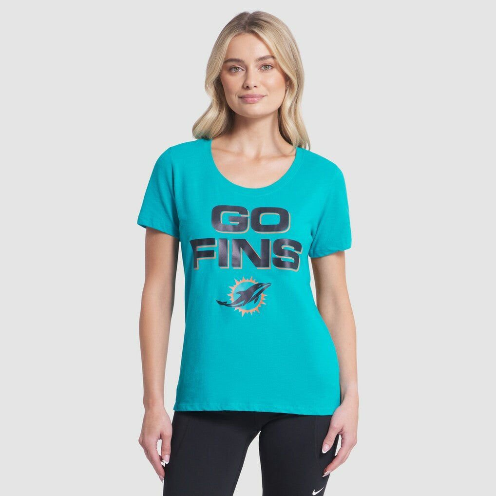 Miami Dolphins Nike Women's 2025 Rivalries Collection Slub Dri-FIT T-Shirt