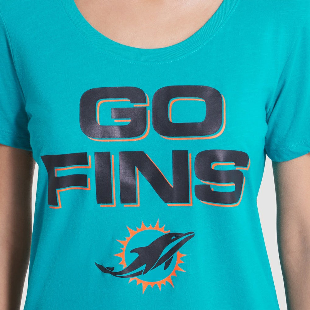 Miami Dolphins Nike Women's 2025 Rivalries Collection Slub Dri-FIT T-Shirt