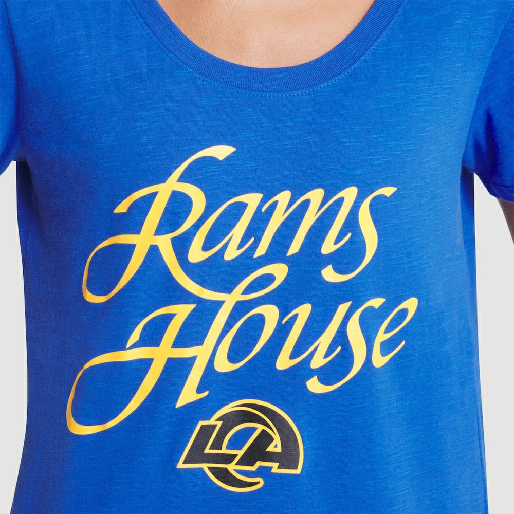 Los Angeles Rams Nike Women's 2025 Rivalries Collection Slub Dri-FIT T-Shirt