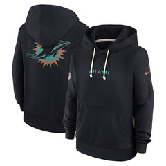Miami Dolphins Nike Women's 2025 Rivalries Collection Standard Issue Sideline Dri-FIT Hoodie