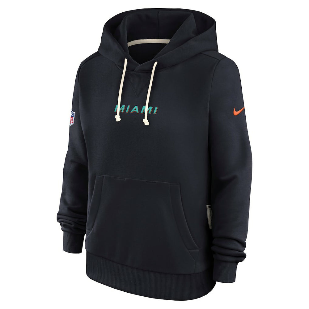 Miami Dolphins Nike Women's 2025 Rivalries Collection Standard Issue Sideline Dri-FIT Hoodie