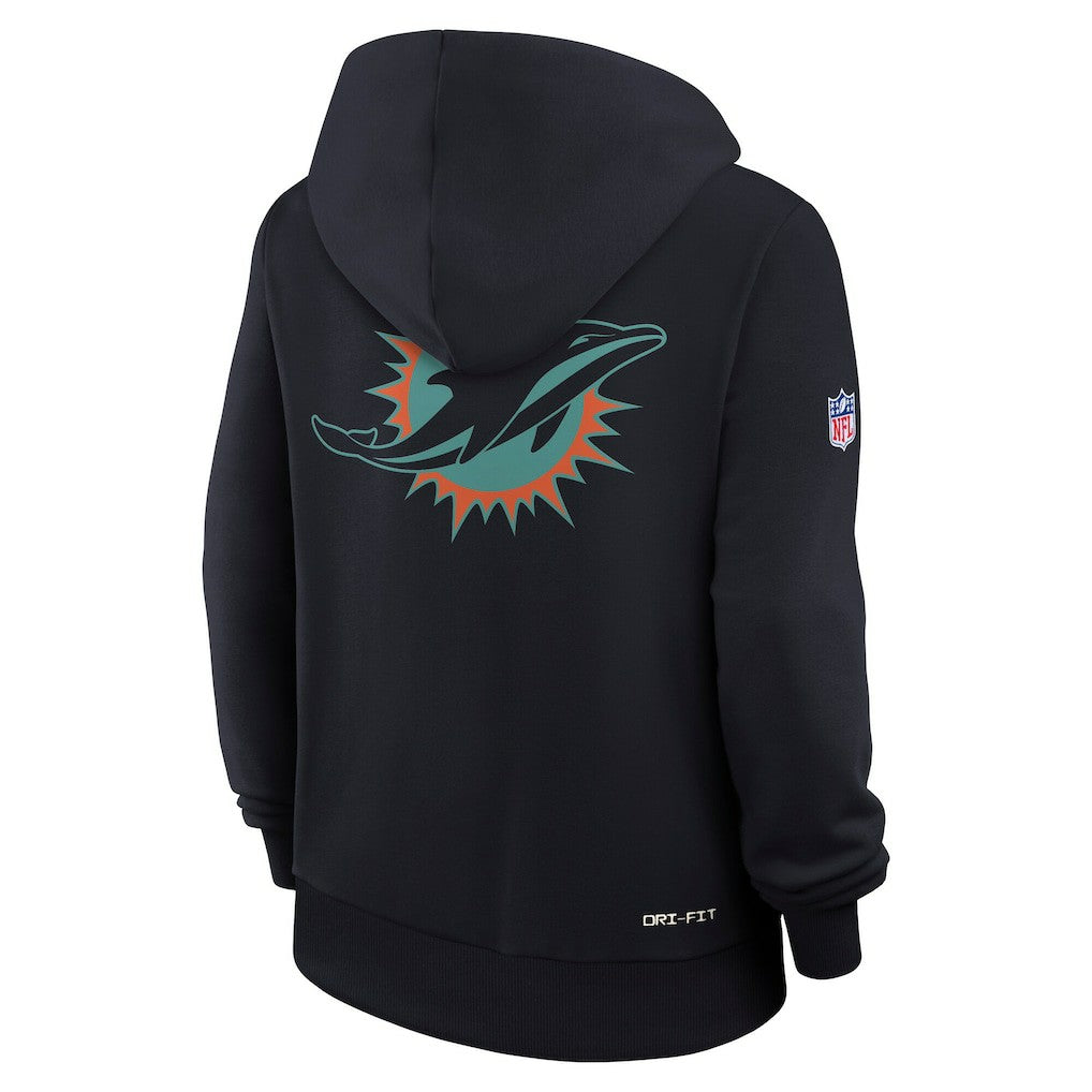 Miami Dolphins Nike Women's 2025 Rivalries Collection Standard Issue Sideline Dri-FIT Hoodie