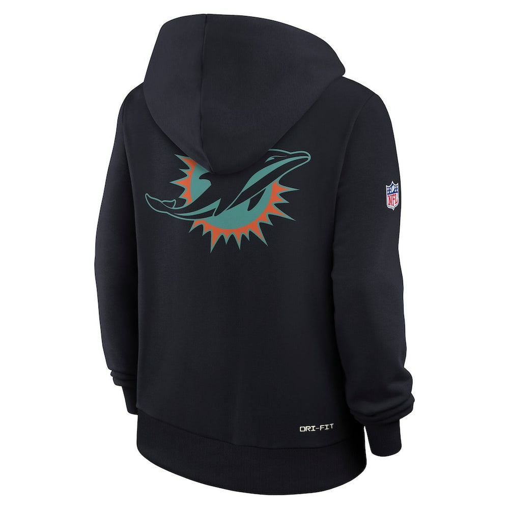 Miami Dolphins Nike Women's 2025 Rivalries Collection Standard Issue Sideline Dri-FIT Hoodie