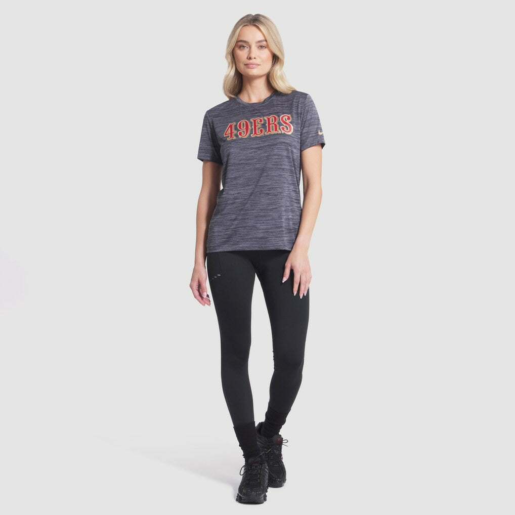 San Francisco 49ers Nike Women's 2025 Rivalries Collection Sideline Velocity Dri-FIT T-Shirt