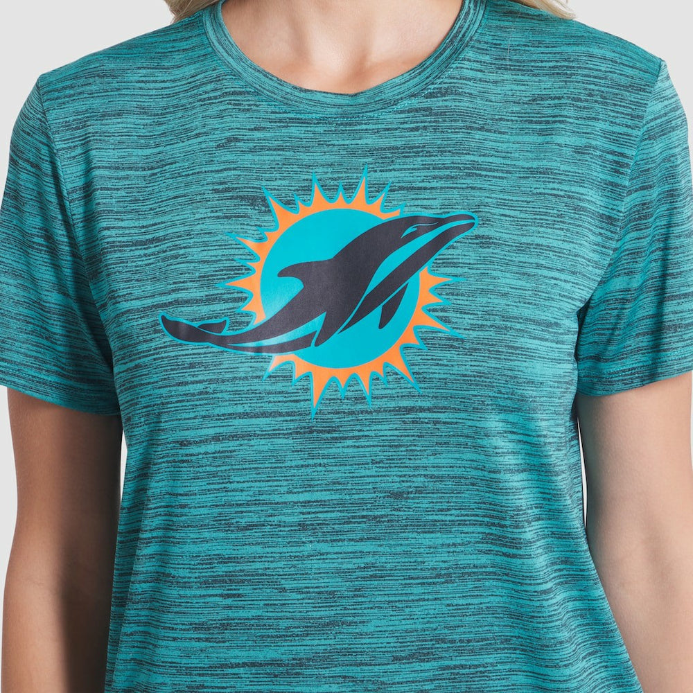 Miami Dolphins Nike Women's 2025 Rivalries Collection Sideline Velocity Dri-FIT T-Shirt