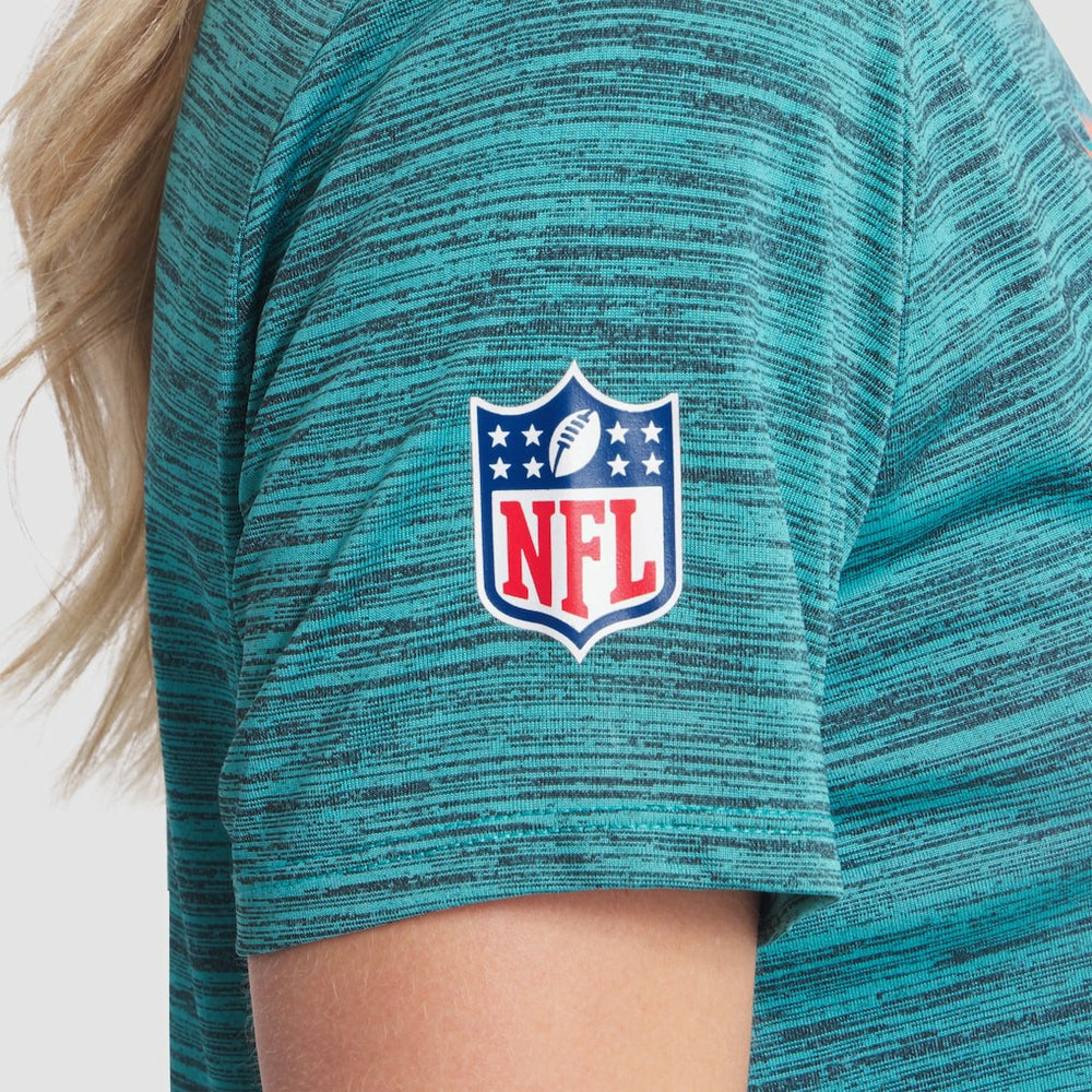 Miami Dolphins Nike Women's 2025 Rivalries Collection Sideline Velocity Dri-FIT T-Shirt