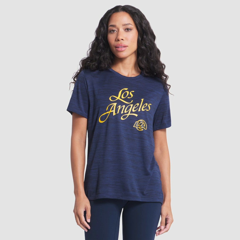 Los Angeles Rams Nike Women's 2025 Rivalries Collection Sideline Velocity Dri-FIT T-Shirt