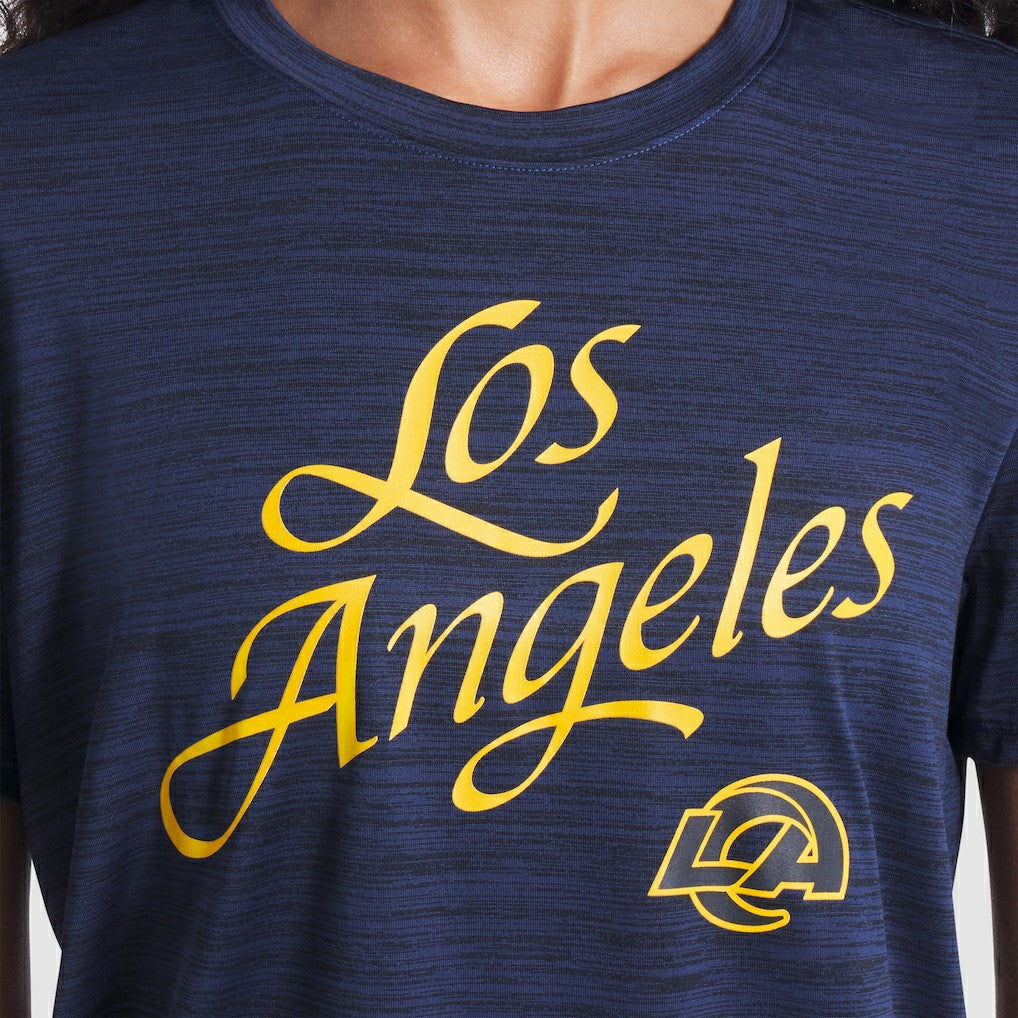 Los Angeles Rams Nike Women's 2025 Rivalries Collection Sideline Velocity Dri-FIT T-Shirt