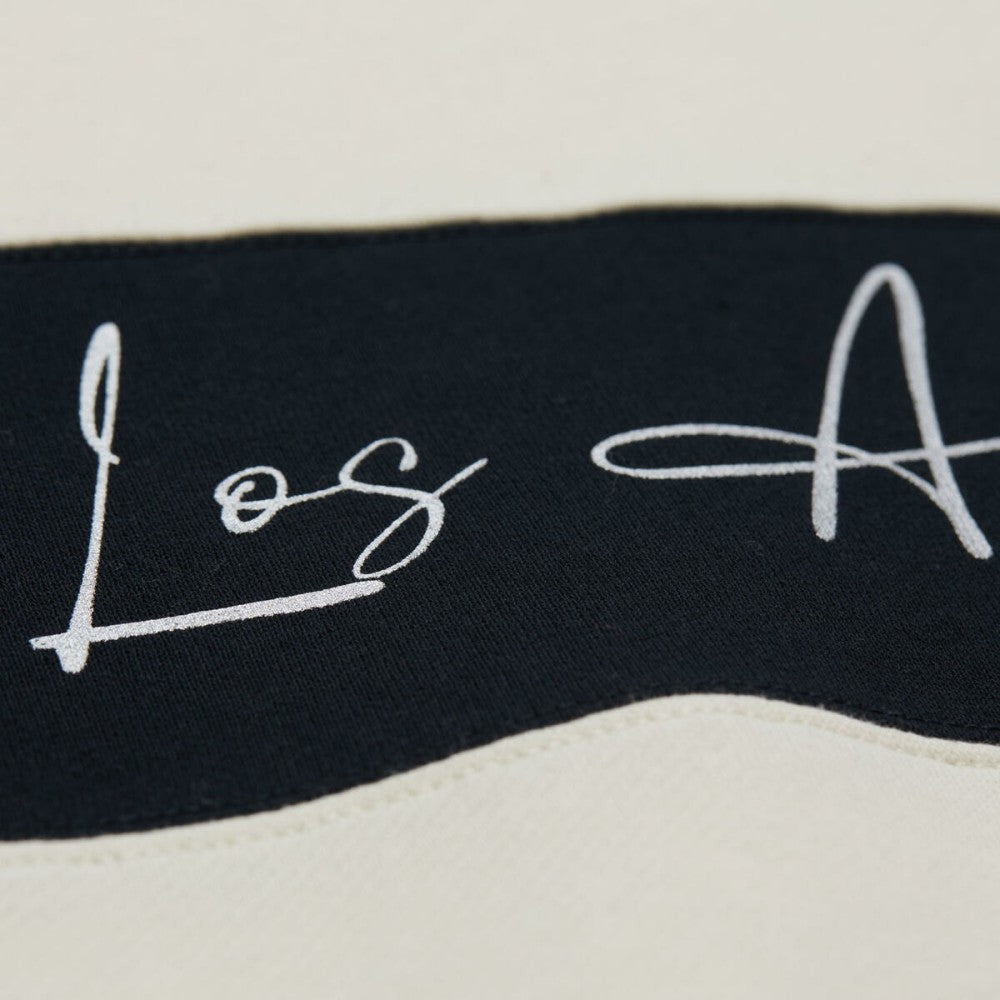Los Angeles Dodgers Mitchell & Ness Women's Cooperstown Collection Blocked Fleece Pullover Sweatshirt- Gray/Black | MLB New