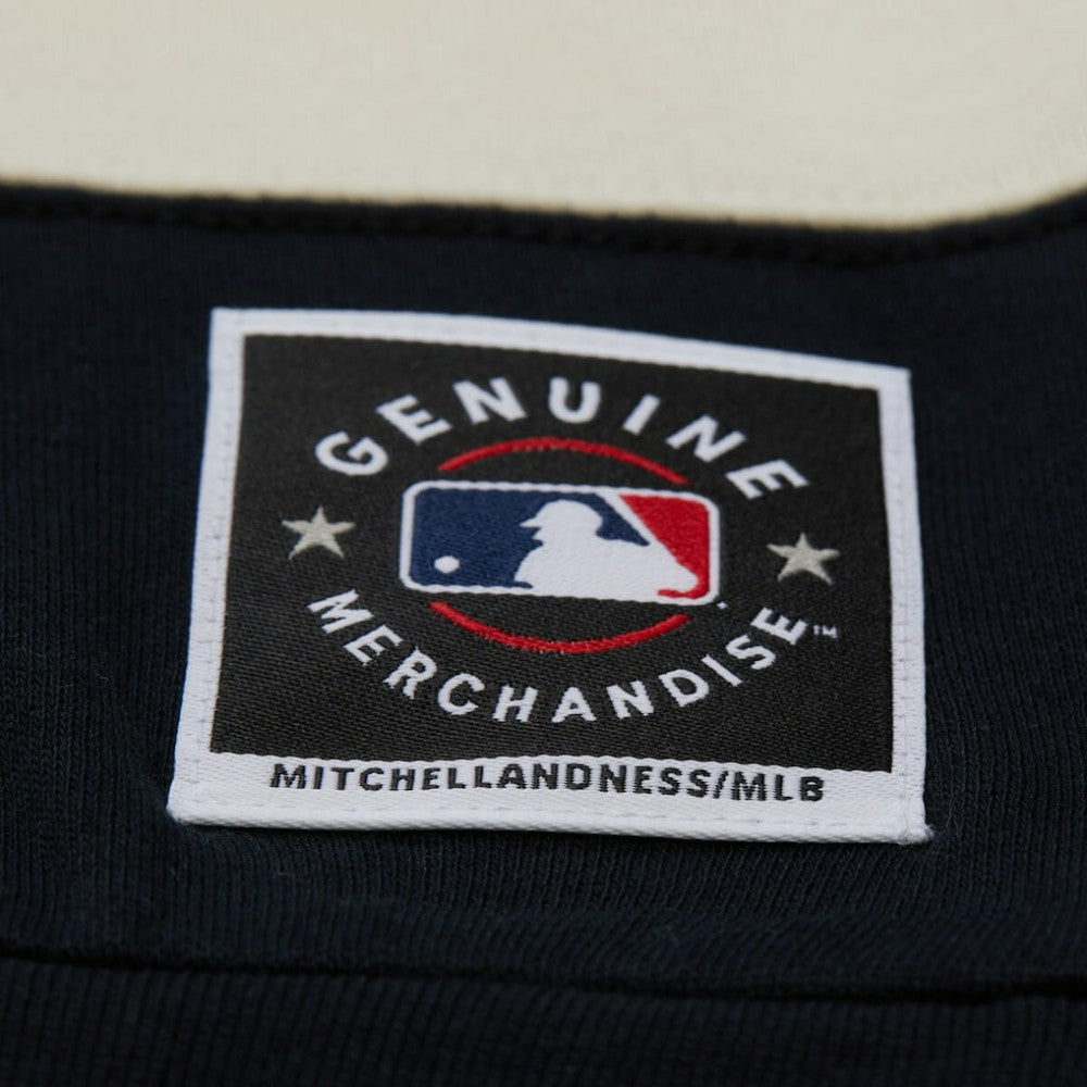 Minnesota Twins Mitchell & Ness Women's Cooperstown Collection Blocked Fleece Pullover Sweatshirt- Navy/Black | MLB New