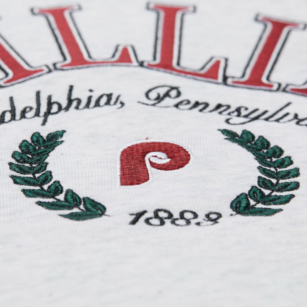 Philadelphia Phillies Mitchell & Ness Women's Cropped Toggle Pullover Sweatshirt | MLB Near me