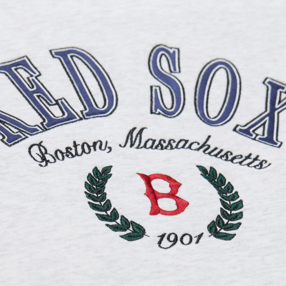 Boston Red Sox Mitchell & Ness Women's Cropped Toggle Pullover Sweatshirt | MLB Outlet