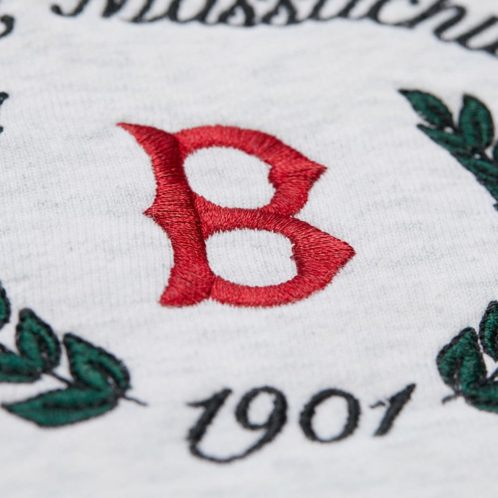 Boston Red Sox Mitchell & Ness Women's Cropped Toggle Pullover Sweatshirt | MLB Outlet