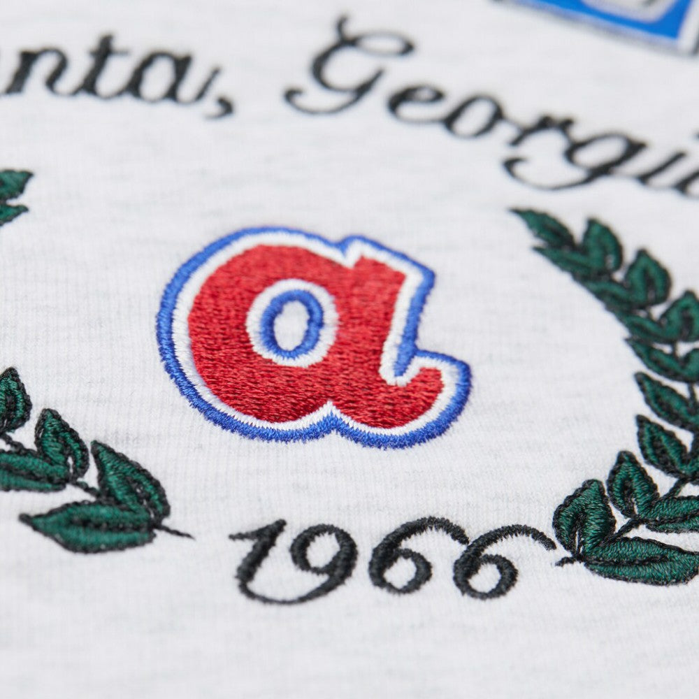 Atlanta Braves Mitchell & Ness Women's Cropped Toggle Pullover Sweatshirt | MLB Outlet