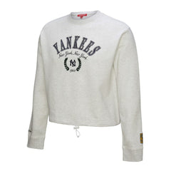 New York Yankees Mitchell & Ness Women's Cropped Toggle Pullover Sweatshirt | MLB Online