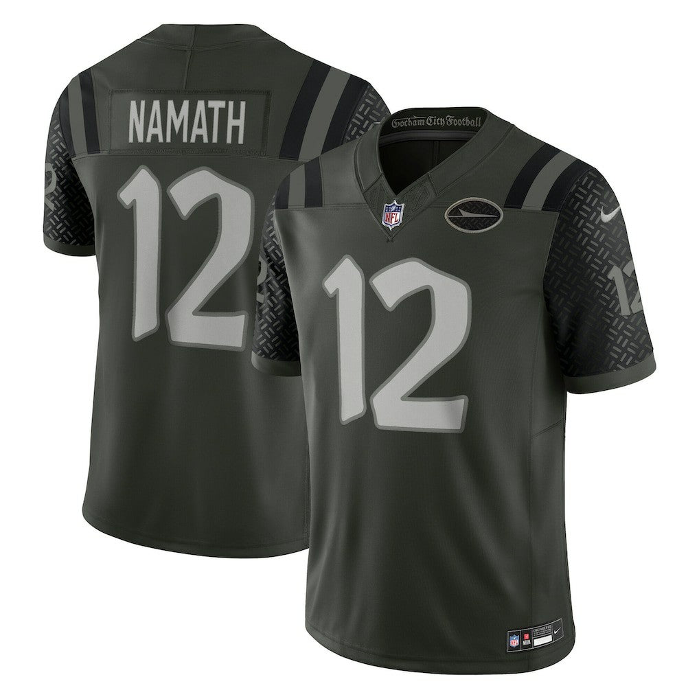 New York Jets Nike Joe Namath  2025 Rivalries Collection Retired Player Limited Jersey