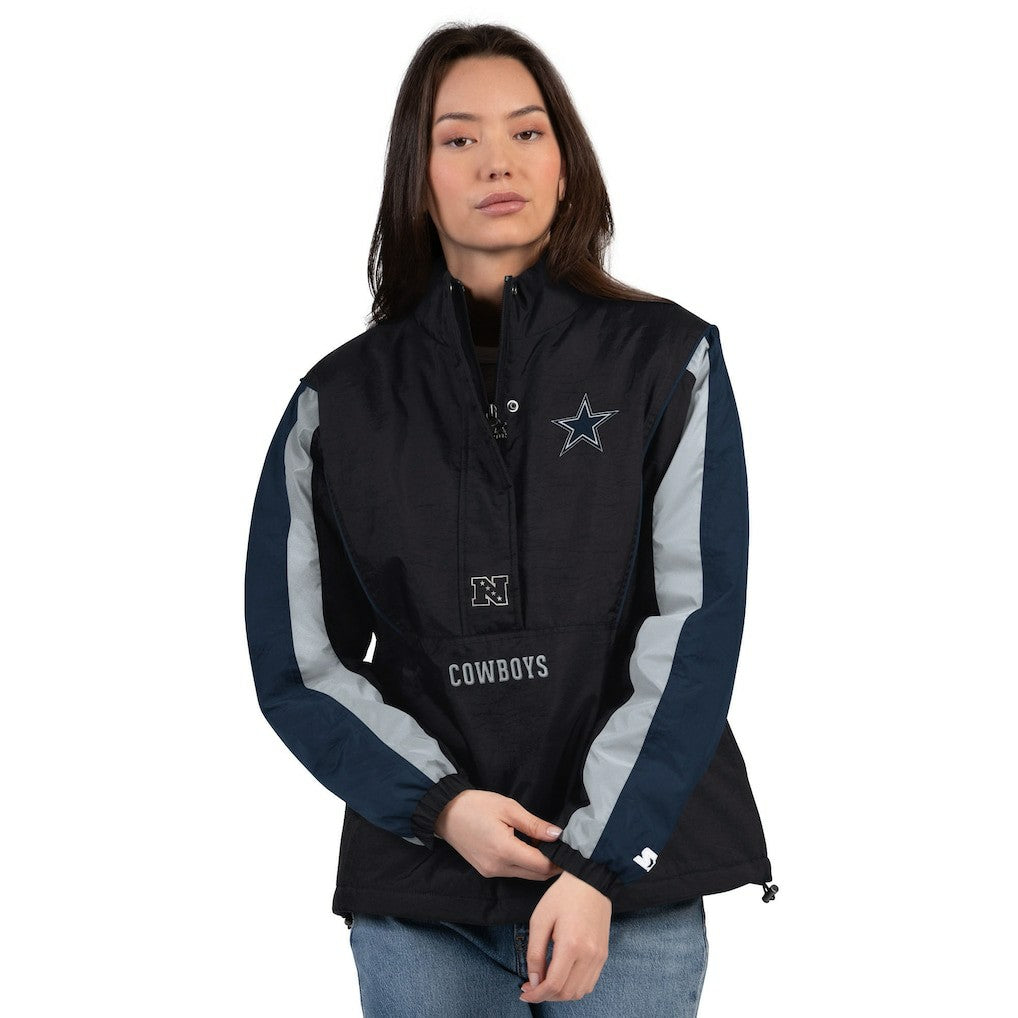 Dallas Cowboys  Starter Women's Thursday Night Gridiron Half-Zip Jacket