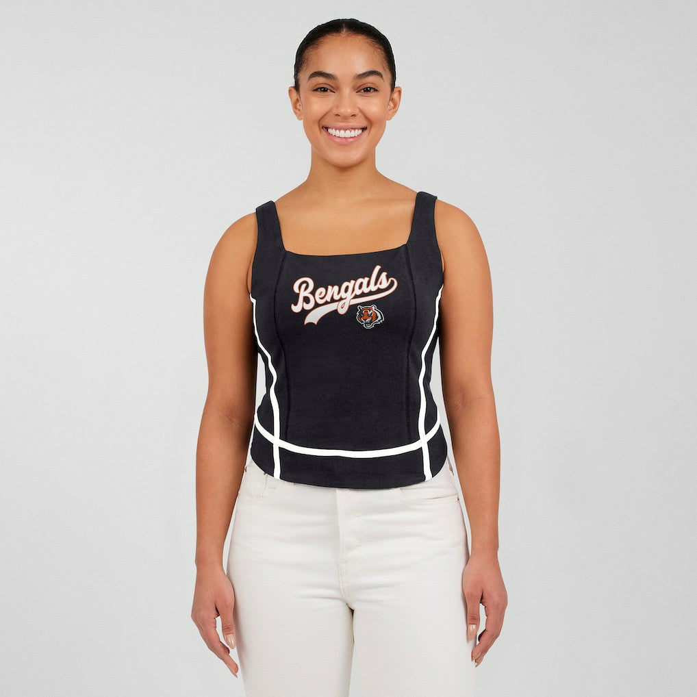 Cincinnati Bengals  WEAR by Erin Andrews Women's Square Neck Tank Top
