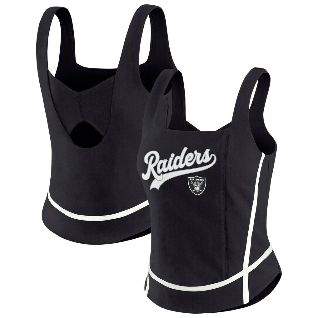 Las Vegas Raiders  WEAR by Erin Andrews Women's Square Neck Tank Top