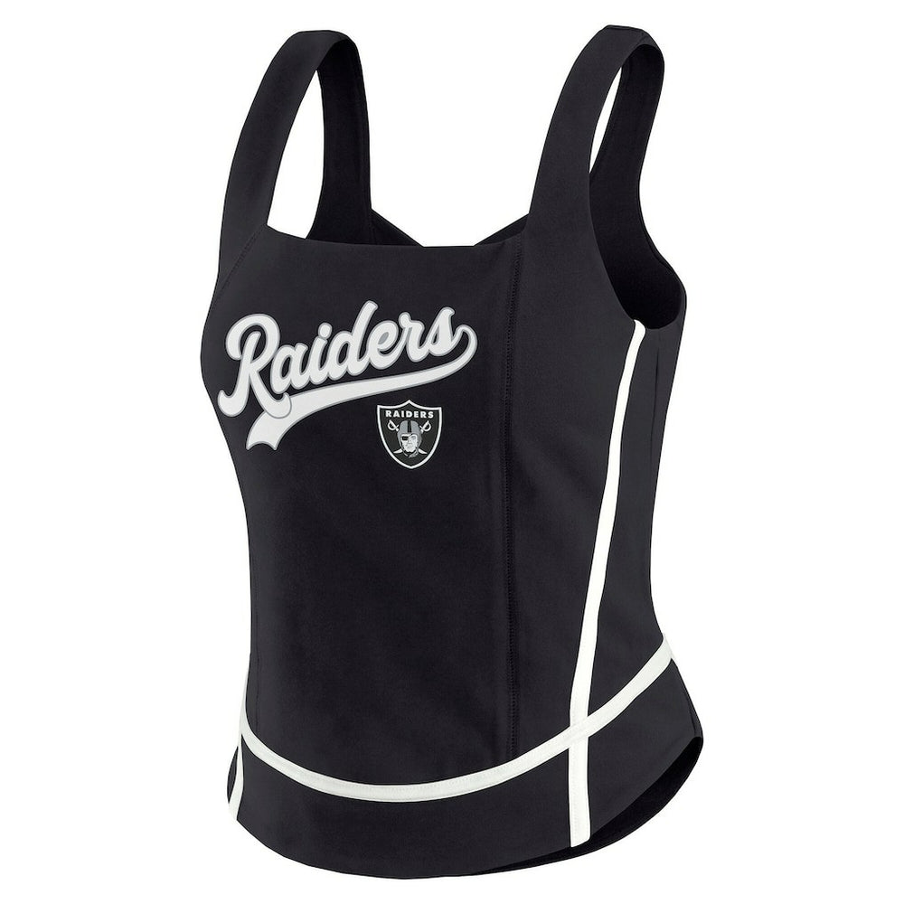Las Vegas Raiders  WEAR by Erin Andrews Women's Square Neck Tank Top