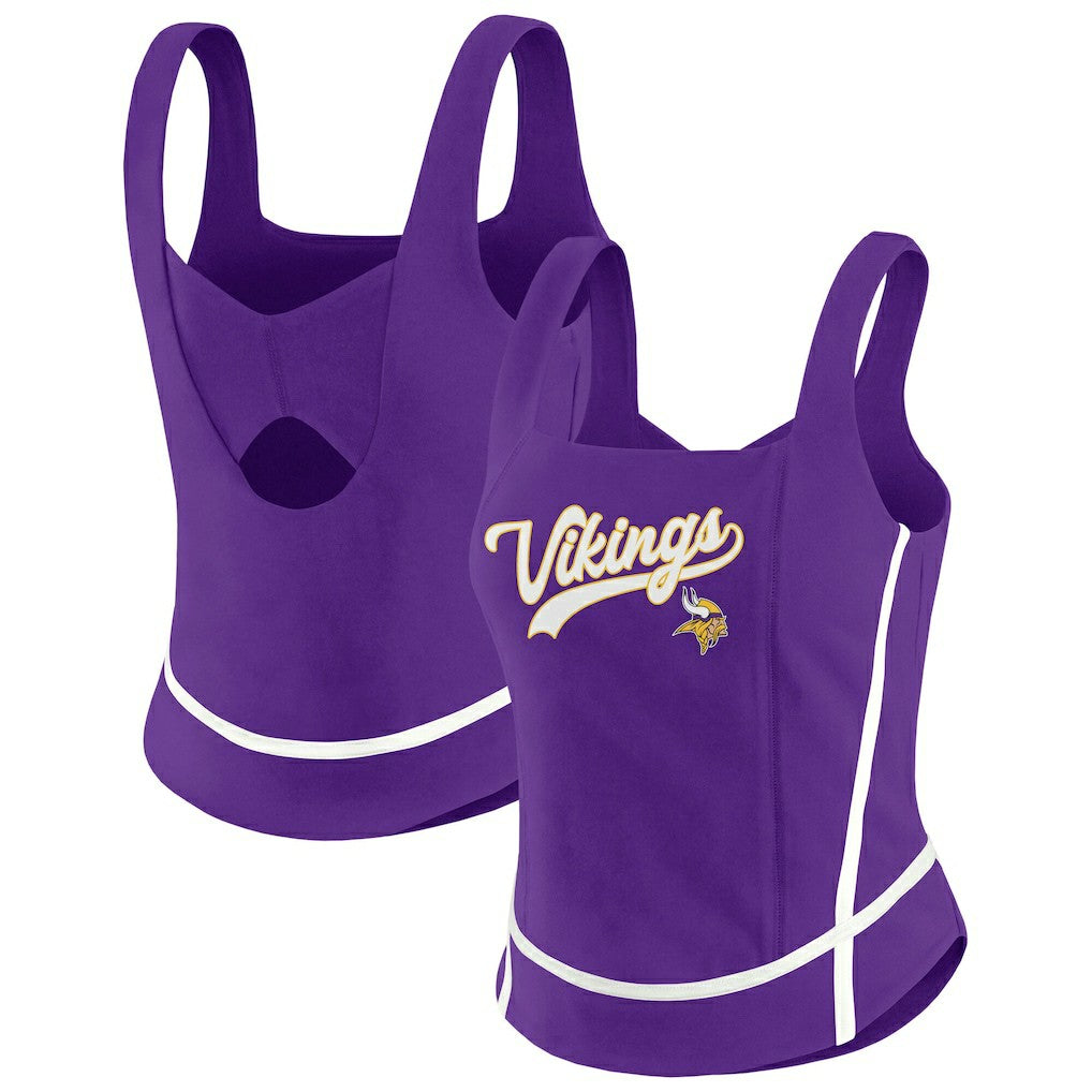 Minnesota Vikings  WEAR by Erin Andrews Women's Square Neck Tank Top