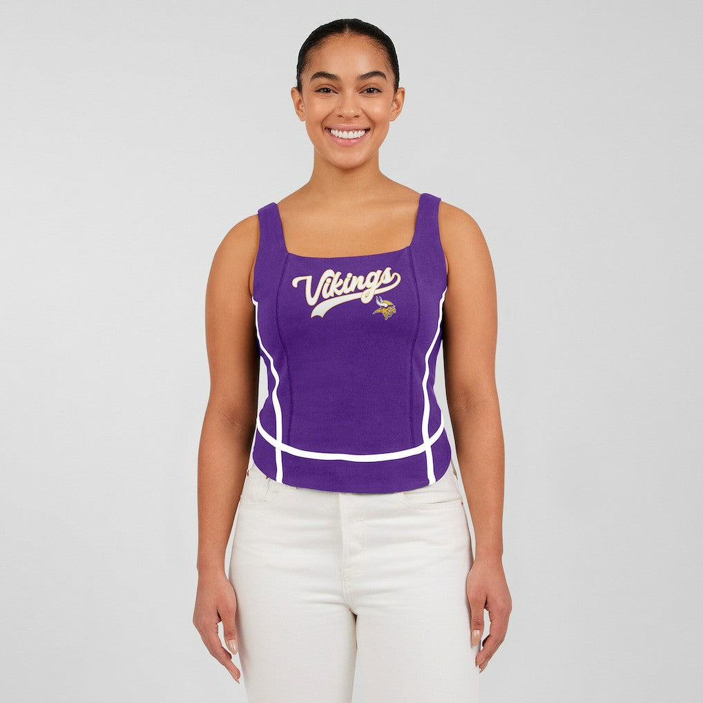 Minnesota Vikings  WEAR by Erin Andrews Women's Square Neck Tank Top