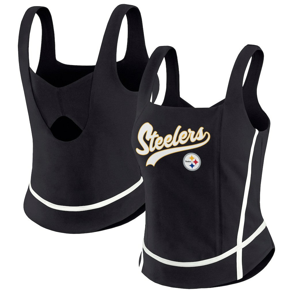Pittsburgh Steelers  WEAR by Erin Andrews Women's Square Neck Tank Top
