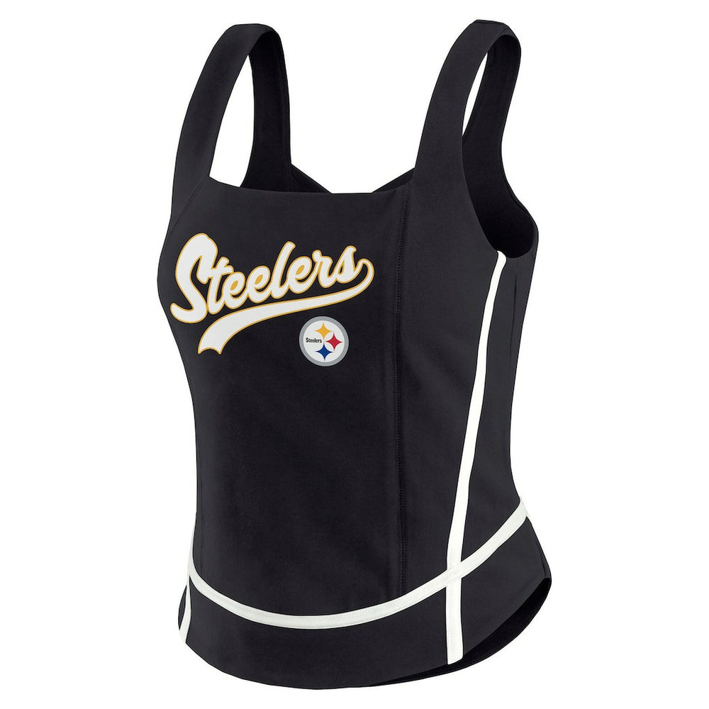 Pittsburgh Steelers  WEAR by Erin Andrews Women's Square Neck Tank Top