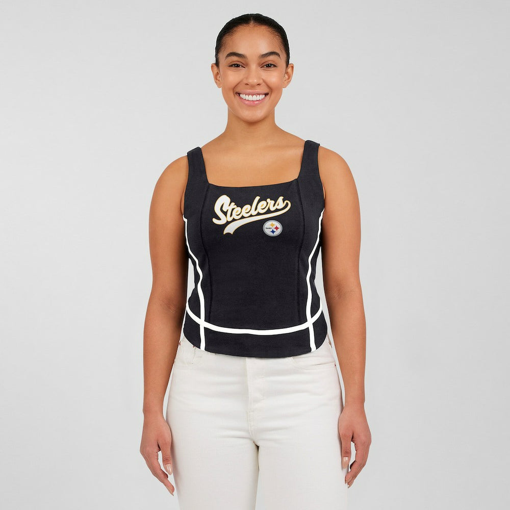 Pittsburgh Steelers  WEAR by Erin Andrews Women's Square Neck Tank Top
