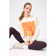 San Francisco Giants Terez Women's Technicolor  Oversized Pullover Sweatshirt | MLB Outlet