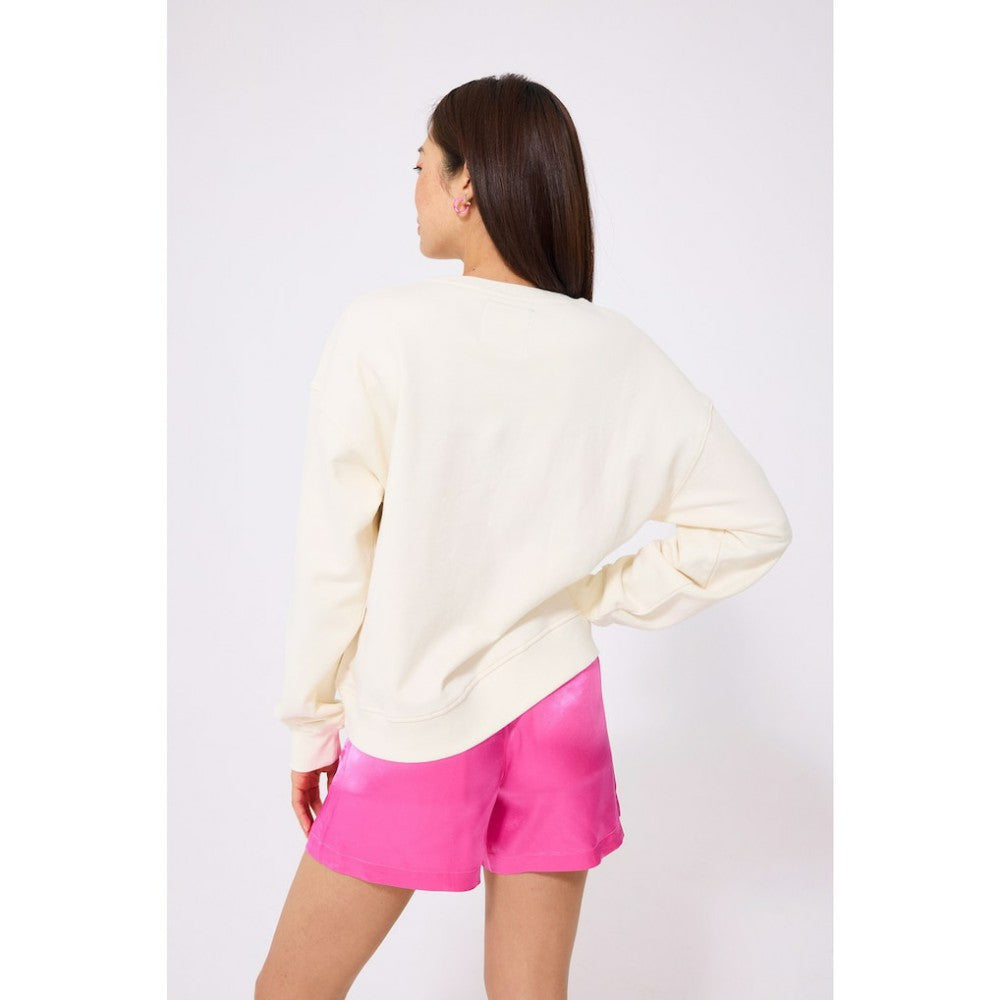 Los Angeles Dodgers Terez Women's Technicolor  Oversized Pullover Sweatshirt | MLB US