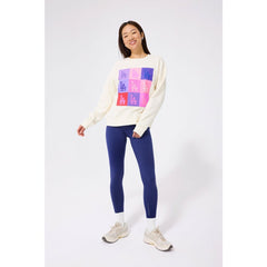 Los Angeles Dodgers Terez Women's Technicolor  Oversized Pullover Sweatshirt | MLB US