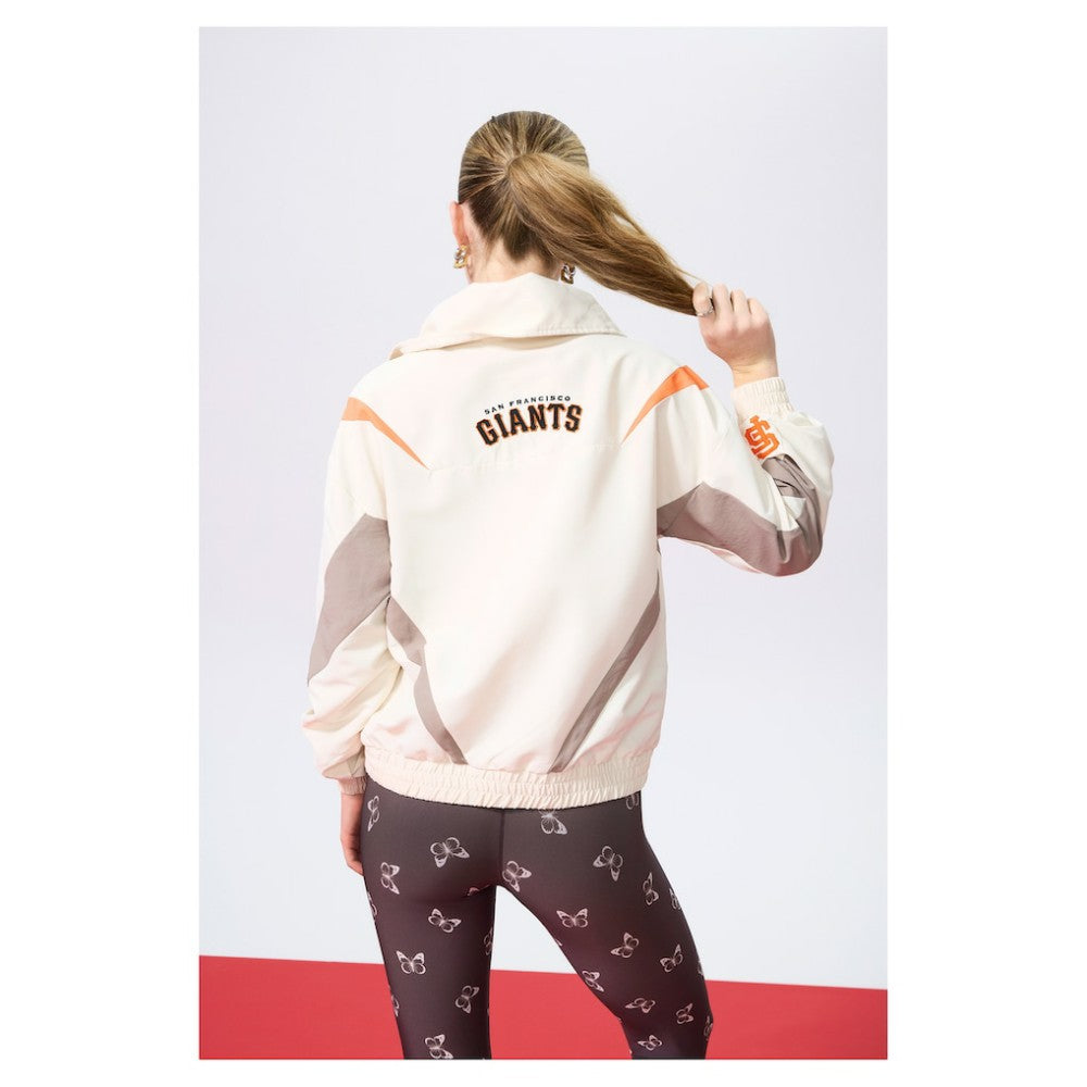 San Francisco Giants Terez Women's Ripstop Chevron Quarter-Zip Pullover | MLB Sale