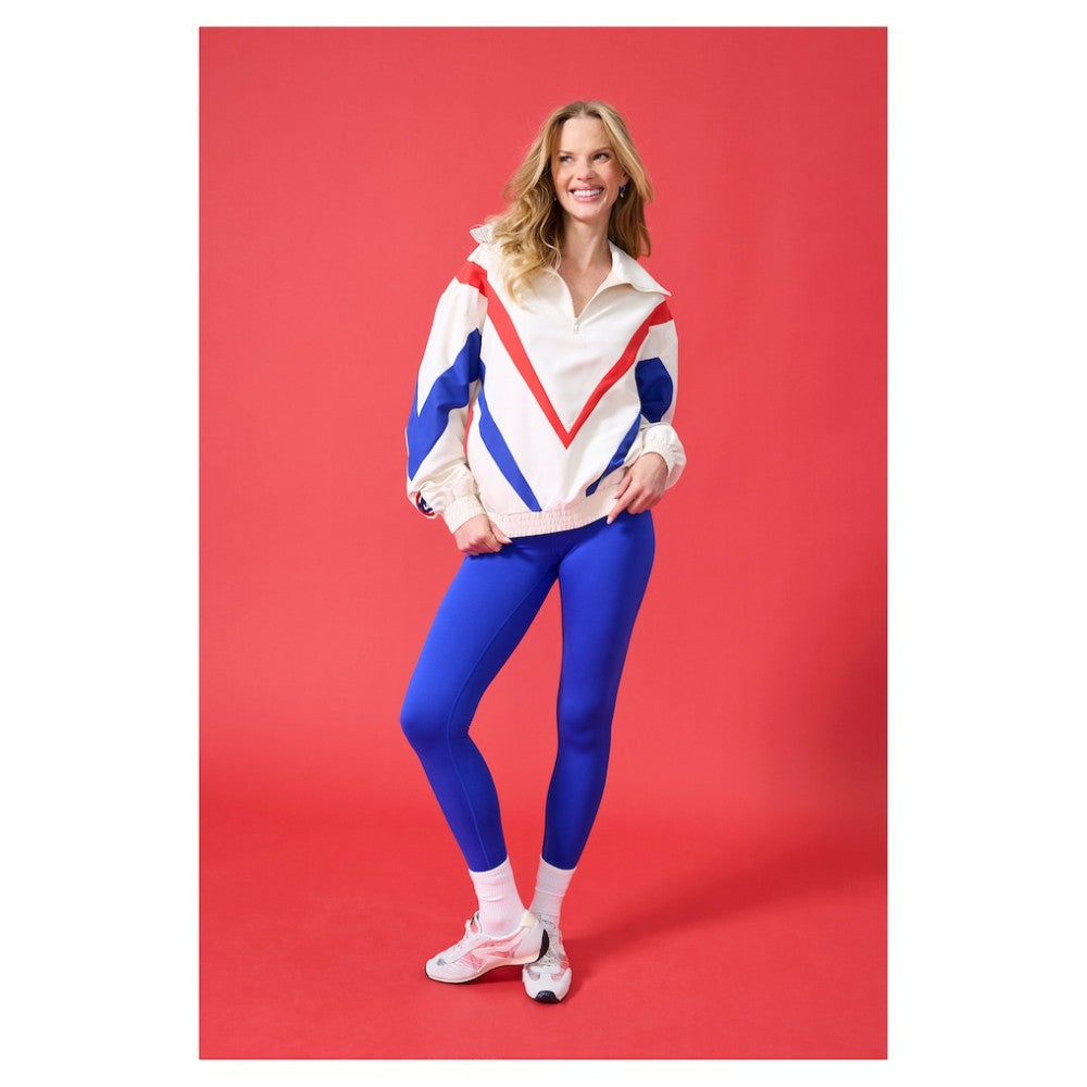 Chicago Cubs Terez Women's Ripstop Chevron Quarter-Zip Pullover | MLB Near me
