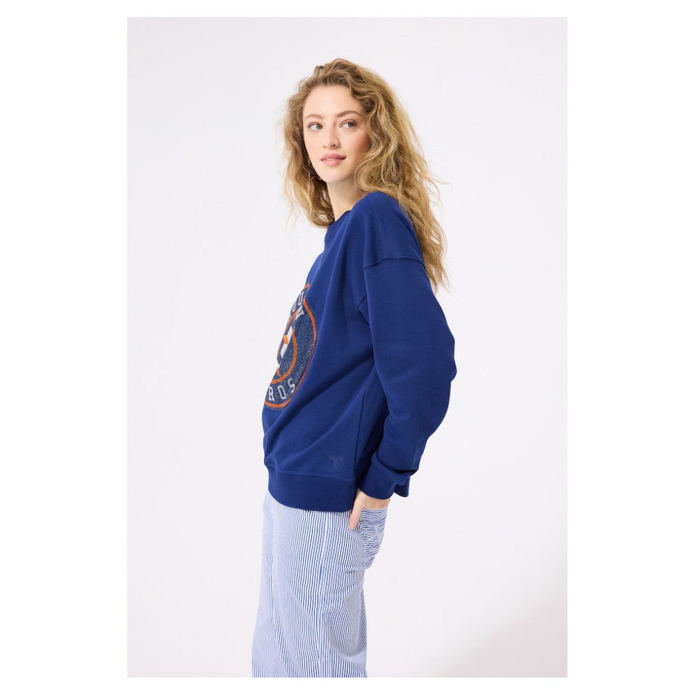 Houston Astros Terez Women's Oversized Gemstone Logo Sweatshirt | MLB US