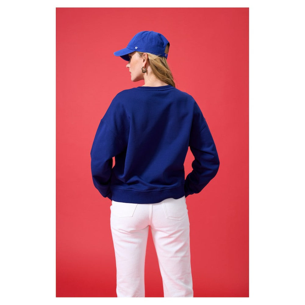 Chicago Cubs Terez Women's Oversized Gemstone Logo Sweatshirt | MLB Sale