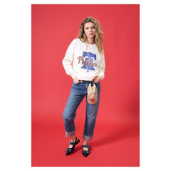 Philadelphia Phillies Terez Women's Oversized Gemstone Logo Sweatshirt | MLB On Sale