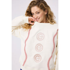 Chicago Cubs Terez Women's Baseball Stitch Pullover Sweatshirt | MLB Discount