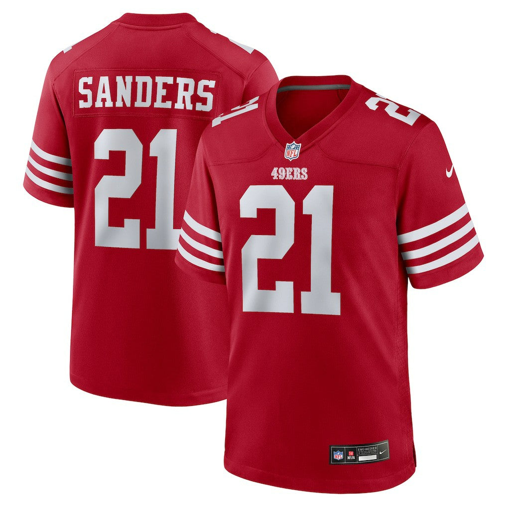 San Francisco 49ers Nike Deion Sanders  Team Retired Player Game Jersey